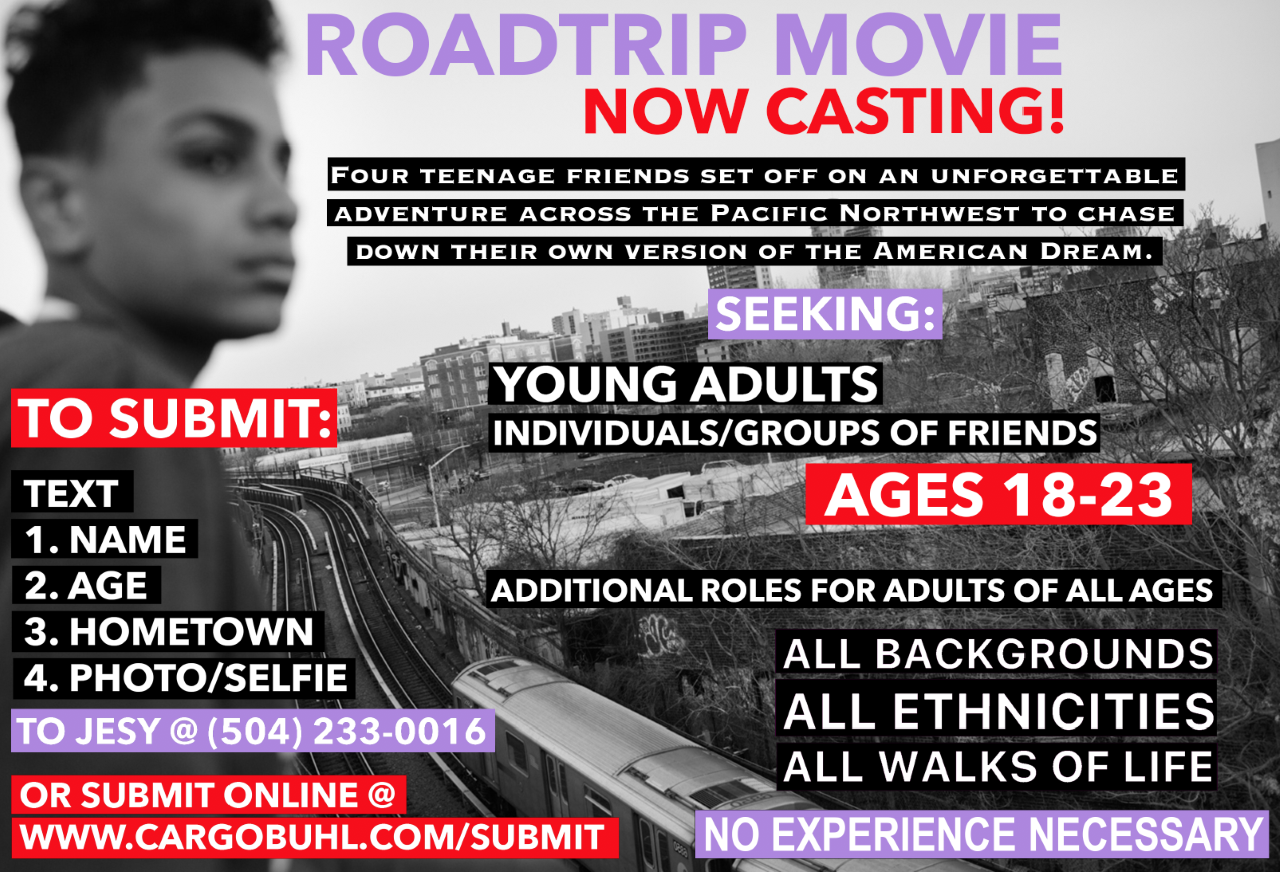 Roadtrip Movie Now Casting